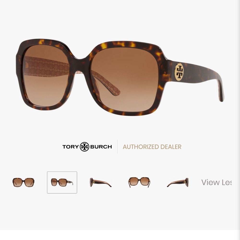 Pre-Owned Tory Burch Dark Tortoise Sunglasses